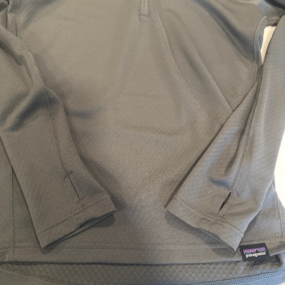 Patagonia Kids Capilene Midweight Baselayer Grey 1/4 Zip - Picture 3 of 4